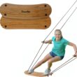 Swurfer Stand Up TreeSkate Outdoor Swing - Tree Swing for Kids with Adjustable Handles, Kids Outdoor Play Equipment, Durable, Weatherproof, Easy Installation, Holds Up to 200 lbs, Ages 6+ (Bamboo)