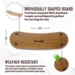 Swurfer Stand Up TreeSkate Outdoor Swing - Tree Swing for Kids with Adjustable Handles, Kids Outdoor Play Equipment, Durable, Weatherproof, Easy Installation, Holds Up to 200 lbs, Ages 6+ (Bamboo)