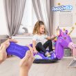 6V Unicorn Toys Bumper Car - Kids Electric Car, Ride On Toddler Toy, Toddler Boys, w/Music, Parent Remote Control, LED Light, 360° Spin, 1 MPH, Auto-inflated, Max Weight of 66lbs, Age 1.5-4
