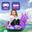 6V Unicorn Toys Bumper Car - Kids Electric Car, Ride On Toddler Toy, Toddler Boys, w/Music, Parent Remote Control, LED Light, 360° Spin, 1 MPH, Auto-inflated, Max Weight of 66lbs, Age 1.5-4