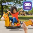 6V Horse Toys Toddler Bumper Car - Toddler Toy, Kids Electric Car, Ride On Toy, w/Music, Parent Remote Control, LED Lights, 360° Spin, Auto-inflated, 1 MPH, Max Weight of 66lbs, Age 1.5-4