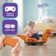 6V Raptor Dinosaur Toys Bumper Car - Kids Car to Drive, Ride On Toy, Auto-Inflated, w/Music, Parent Remote Control, LED Lights, 360° Spin, 1 MPH, Max Weight of 66lbs, Age 1.5-4 Years
