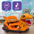 6V Raptor Dinosaur Toys Bumper Car - Kids Car to Drive, Ride On Toy, Auto-Inflated, w/Music, Parent Remote Control, LED Lights, 360° Spin, 1 MPH, Max Weight of 66lbs, Age 1.5-4 Years