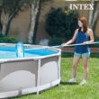 Intex 15-ft x 15-ft x 48-in Inflatable top ring Round Above-Ground Pool with Filter Pump with Ground Cloth with Pool Cover with Ladder