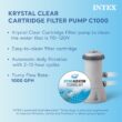 Intex 15-ft x 15-ft x 48-in Inflatable top ring Round Above-Ground Pool with Filter Pump with Ground Cloth with Pool Cover with Ladder