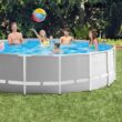 Intex 15-ft x 15-ft x 48-in Above-Ground Pool with Filter Pump with Ground Cloth with Ladder