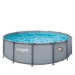 Funsicle 14 Feet x 42 Inches Oasis Round Above Ground Swimming Pool Set Cool Gray