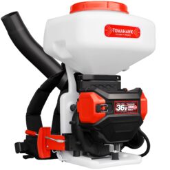 Tomahawk Power Tomahawk Broadcast Spreader 5-lb Capacity Compatible with Ice Melt, Salt, Fertilizer, Seed