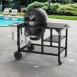 Brand-Man Grills Rodeo Elite 22-in W Black Kamado Charcoal Grill
