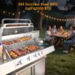 COWSAR Stainless Steel with light 4 -Burner Liquid Propane Gas Grill 1 -Side Burner