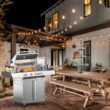 COWSAR Stainless Steel with light 4 -Burner Liquid Propane Gas Grill 1 -Side Burner