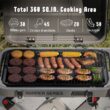 Feasto 360-Sq. in Gray Portable Liquid propane Grill