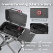 Feasto 360-Sq. in Gray Portable Liquid propane Grill