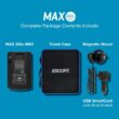 Escort MAX 360c MKII Laser Radar Detector - Dual-Band Wi-Fi and Bluetooth Enabled, 360° Directional Arrows, Exceptional Range, Shared Alerts, Apple CarPlay and Android Auto Compatible, Black