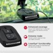 Cobra RAD 490i Laser Radar Detector – New Model with Long Range Detection, Bluetooth, Apple CarPlay and Android Auto Compatible, LaserEye Front and Rear Detection, DSP, Firmware Updatable