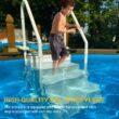 Siavonce Drop-in pool steps 60-in Polyethylene Drop-in pool steps Hand Rail Siavonce Drop-in pool steps 60-in Polyethylene Drop-in pool steps Hand Rail