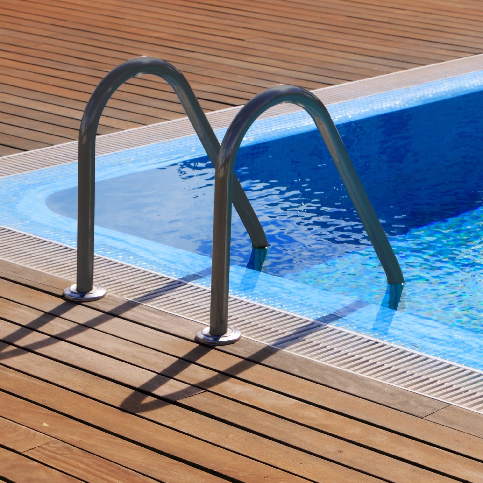 Saftron 53-in Steel A-frame pool ladder Hand Rail Saftron 53-in Steel A-frame pool ladder Hand Rail
