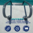 Saftron 53-in Steel A-frame pool ladder Hand Rail Saftron 53-in Steel A-frame pool ladder Hand Rail