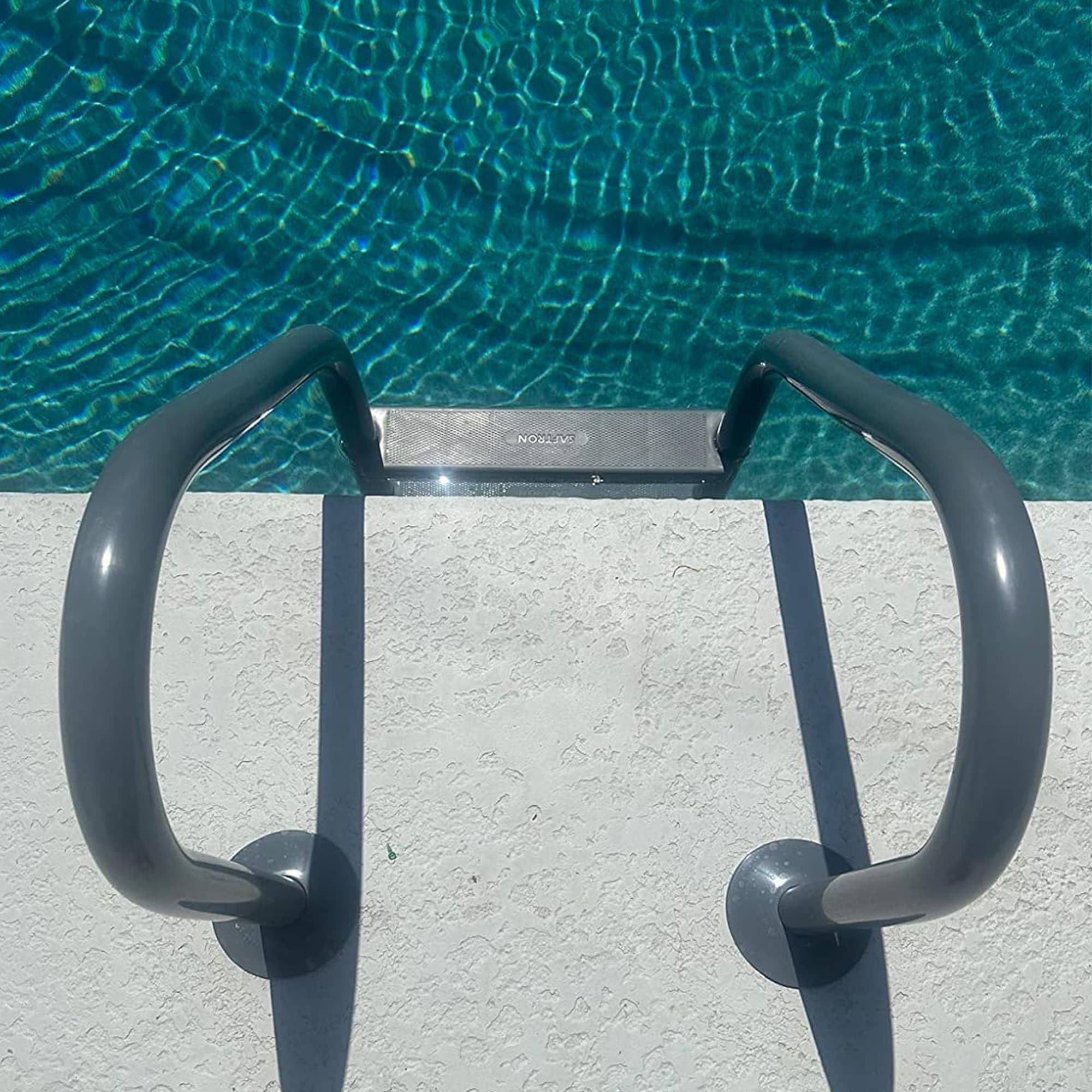 Saftron 53-in Steel A-frame pool ladder Hand Rail Saftron 53-in Steel A-frame pool ladder Hand Rail