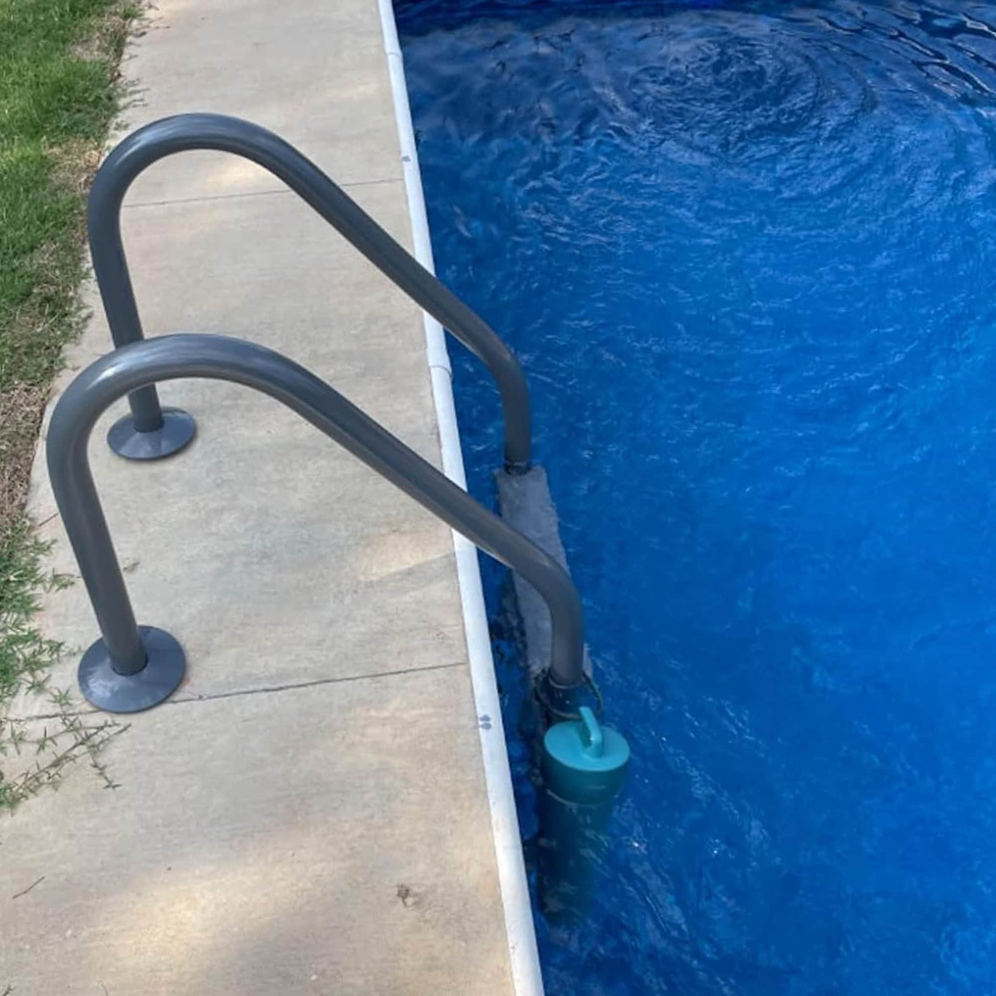 Saftron 53-in Steel A-frame pool ladder Hand Rail Saftron 53-in Steel A-frame pool ladder Hand Rail