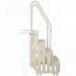 HomLux Heavy Duty Above Ground Pool Steps with Dual Safety Handrails and 400lb Capacity Entry System