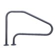 Saftron 48"x32" 4 Bend Figure 4 InGround Pool Return to Deck Rail, Graphite Gray Saftron 48