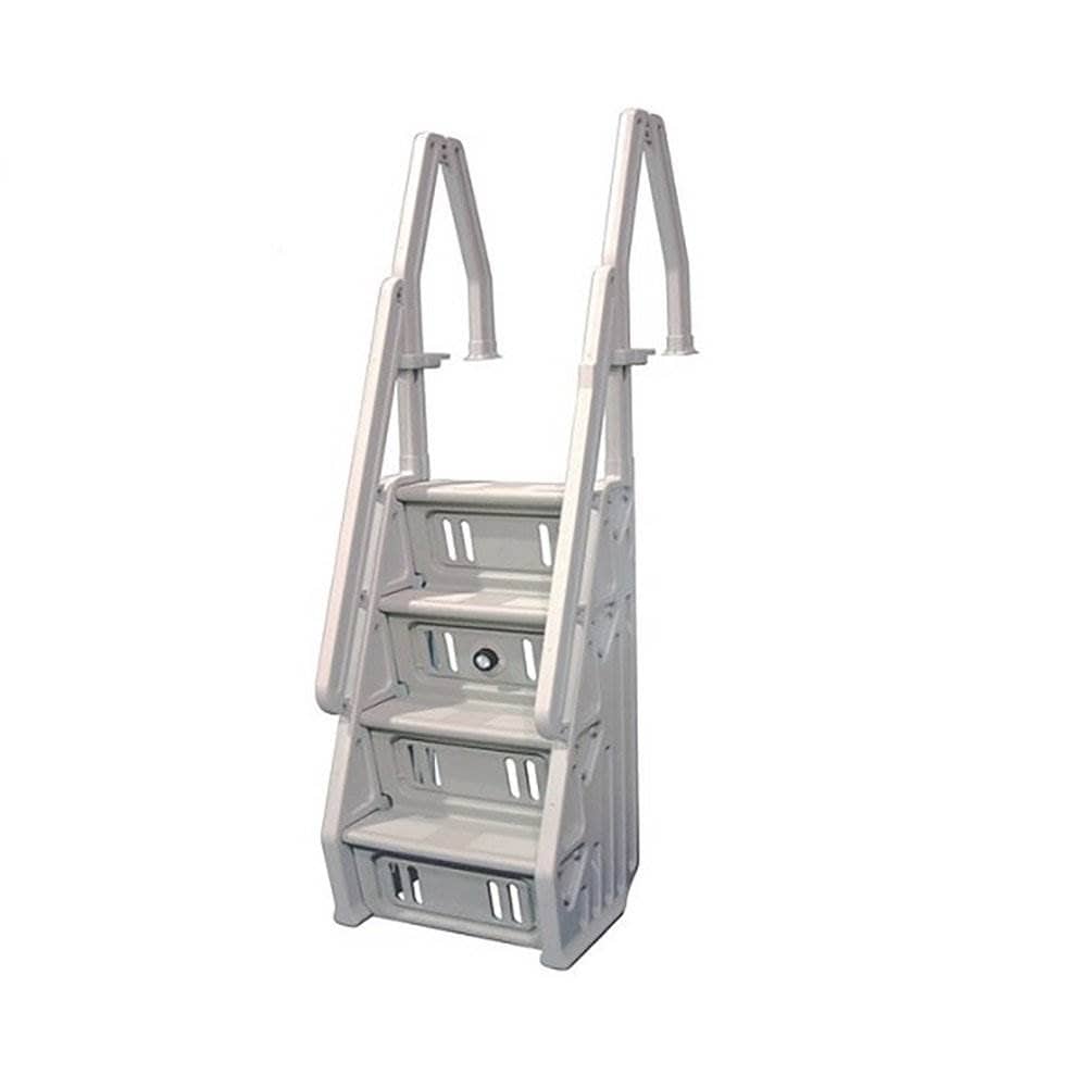 Vinyl Works 60-in Plastic Drop-in pool steps Hand Rail Vinyl Works 60-in Plastic Drop-in pool steps Hand Rail