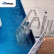 Vinyl Works 60-in Plastic Drop-in pool steps Hand Rail Vinyl Works 60-in Plastic Drop-in pool steps Hand Rail