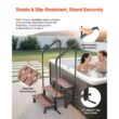 Angel Sar 3 Step Hot Tub Steps With Handrail 550 Pound Capacity Heavy Duty Spa Stairs