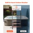 Angel Sar 3 Step Hot Tub Steps With Handrail 550 Pound Capacity Heavy Duty Spa Stairs