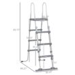 Dexmalle 70INCH Above Ground Swimming Pool Ladder Dexmalle 70INCH Above Ground Swimming Pool Ladder