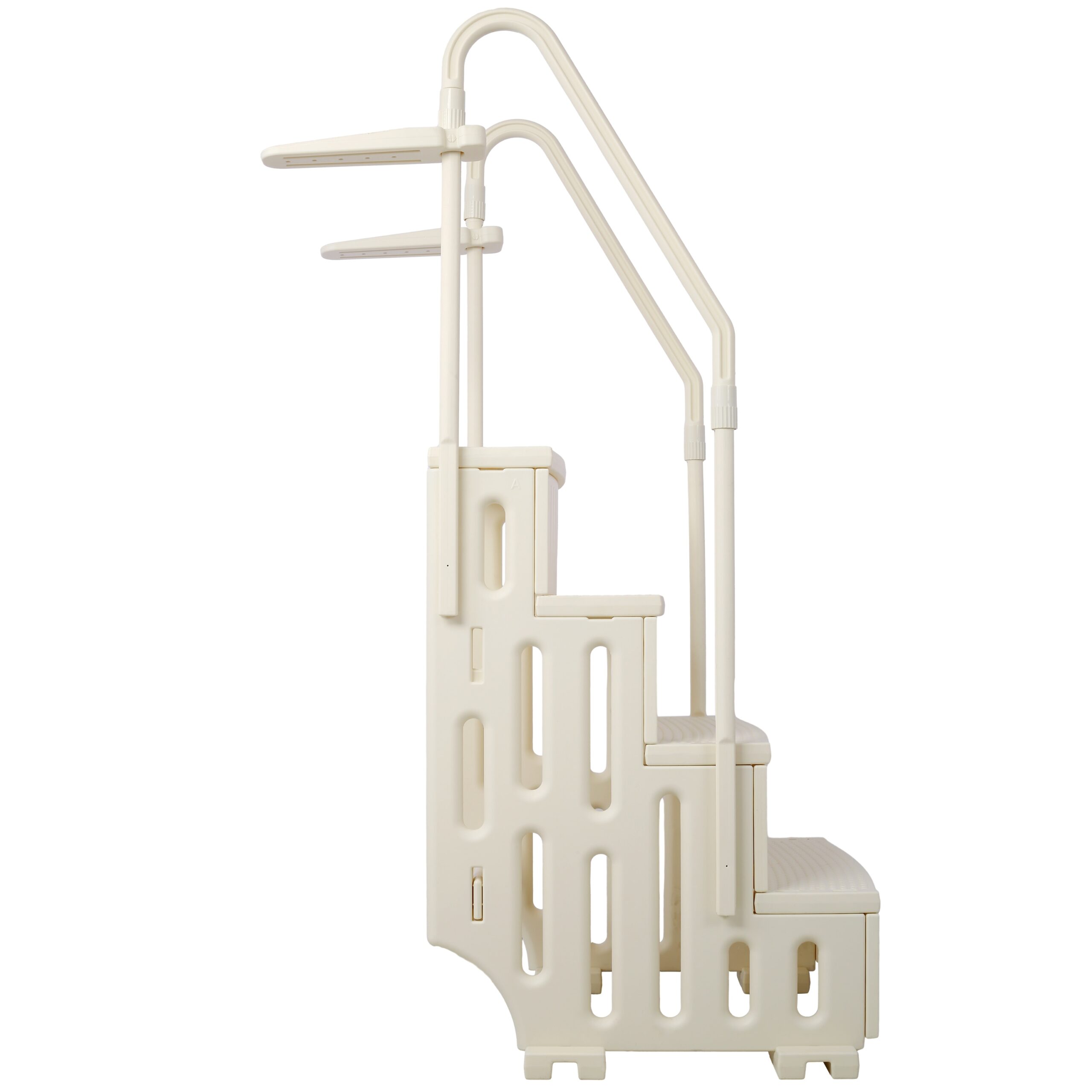LOVMOR Pool Ladder HeavyDuty 4 Safety Step for Above Ground Pools Stair Entry System with Handrails 400lbs LOVMOR Pool Ladder HeavyDuty 4 Safety Step for Above Ground Pools Stair Entry System with Handrails 400lbs
