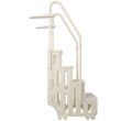 Huluwat Pool Ladder Heavy Duty 4 Safety Step for Above Ground Pools Stair Entry System with Handrails 400lbs