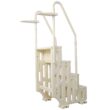 Huluwat Pool Ladder Heavy Duty 4 Safety Step for Above Ground Pools Stair Entry System with Handrails 400lbs