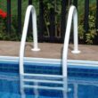 Saftron 53-in Steel A-frame pool ladder Hand Rail