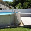 Vinyl Works 24-in Resin A-frame pool ladder Hand Rail