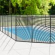 VINGLI 4-ft x 96-ft Black Easy-storaged Pool Fence for Ground Pool Mesh Pool Safety Barrier Panel