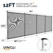 VINGLI 4-ft x 96-ft Black Easy-storaged Pool Fence for Ground Pool Mesh Pool Safety Barrier Panel VINGLI 4-ft x 96-ft Black Easy-storaged Pool Fence for Ground Pool Mesh Pool Safety Barrier Panel