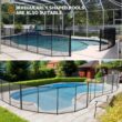 VINGLI 4-ft x 96-ft Black Easy-storaged Pool Fence for Ground Pool Mesh Pool Safety Barrier Panel VINGLI 4-ft x 96-ft Black Easy-storaged Pool Fence for Ground Pool Mesh Pool Safety Barrier Panel
