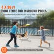 SVOPES 4-ft x 24-ft Black Aluminum Mesh Pool Safety Barrier Panel
