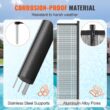 SVOPES 4-ft x 24-ft Black Aluminum Mesh Pool Safety Barrier Panel