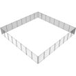 SVOPES 4-ft x 24-ft Black Aluminum Mesh Pool Safety Barrier Panel