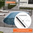 SVOPES 4-ft x 108-ft Black Aluminum Mesh Pool Safety Barrier Panel