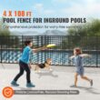 SVOPES 4-ft x 108-ft Black Aluminum Mesh Pool Safety Barrier Panel