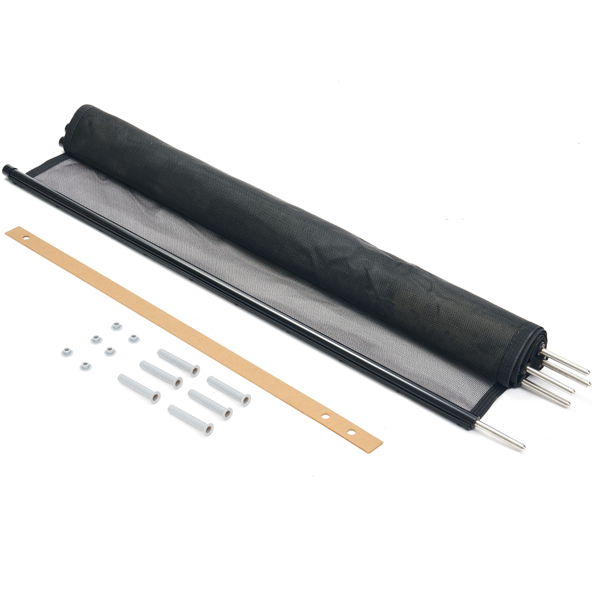 VIWAT 4-ft x 108-ft Black Aluminum Mesh Pool Safety Barrier Panel VIWAT 4-ft x 108-ft Black Aluminum Mesh Pool Safety Barrier Panel
