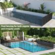 VIWAT 4-ft x 72-ft Black Aluminum Mesh Pool Safety Barrier Panel