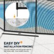 VINGLI 4-ft x 72-ft Black Easy-storaged Pool Fence for Ground Pool Mesh Pool Safety Barrier Panel VINGLI 4-ft x 72-ft Black Easy-storaged Pool Fence for Ground Pool Mesh Pool Safety Barrier Panel