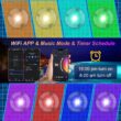 Oyezvary 60W 10 Inch Smart LED Pool Light 1 Piece Triple Control WiFi Bluetooth APP Remote Controller Color Changing for Inground Pools 120V Oyezvary 60W 10 Inch Smart LED Pool Light 1 Piece Triple Control WiFi Bluetooth APP Remote Controller Color Changing for Inground Pools 120V