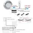 Oyezvary 1 Piece 10 Inch LED Pool Light 60W RGB Multicolor 12V 100Ft Cord Underwater Spa Light for Inground Pools Wet Niche App and Remote Control