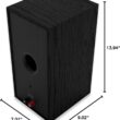 Klipsch Reference Next-Generation R-50M Horn-Loaded Bookshelf Speakers with 5.25” Spun-Copper Woofers for Best-in-Class Home Theater Sound in Black